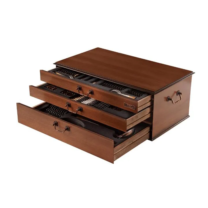 سرویس قاشق چنگال116 پارچه ناب استیل رزگلد